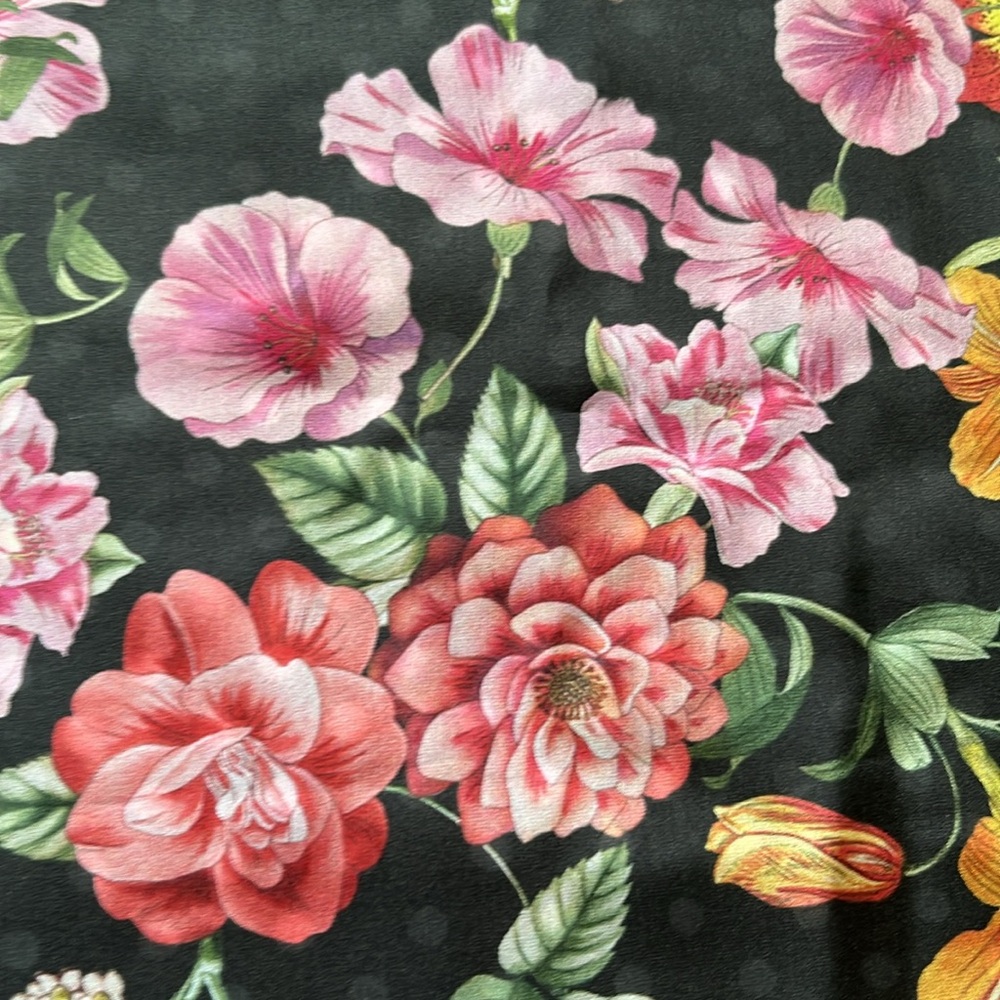 Johnny Was Akki Floral Silk Scarf - Picture 3 of 8